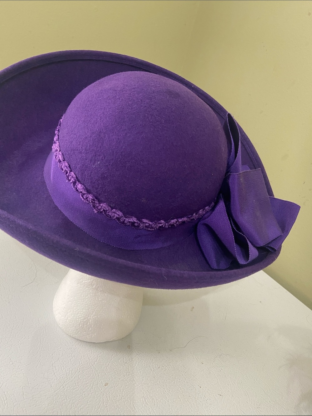 Pretty Purple Dress Hat / Church Hat by Miss Bierner - Picture 4 of 12